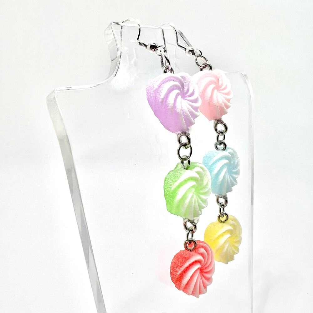 Sugar Heart Earrings - Candy Earrings - Heart Accessories - Valentines Day Earri - Picture 2 of 8